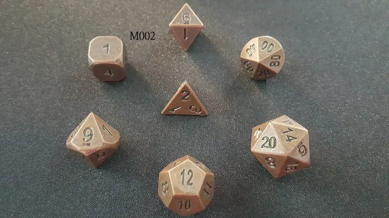 金屬骰子 M002 Dice 7顆