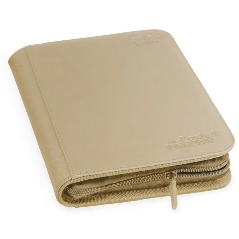 UGD010429 zipfolio-xenoskin-4-pocket 米黃 (拉鍊式卡冊)