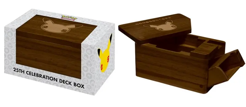 #15775【寶可夢25周年慶手工木盒 Pokémon 25th Celebration Deck Box 】