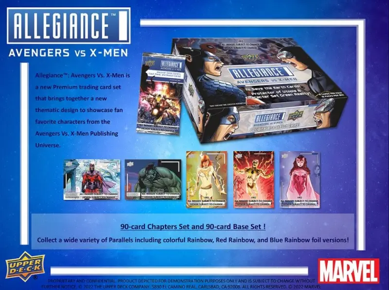 2023 Upper Deck Marvel Allegiance: Avengers vs X-Men 漫威漫畫:復仇者聯盟vsX戰警